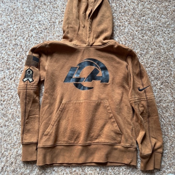 Nike Other - AUTHENTIC Youth Nike Los Angeles Rams Salute To Service Hoodie NFL size sm